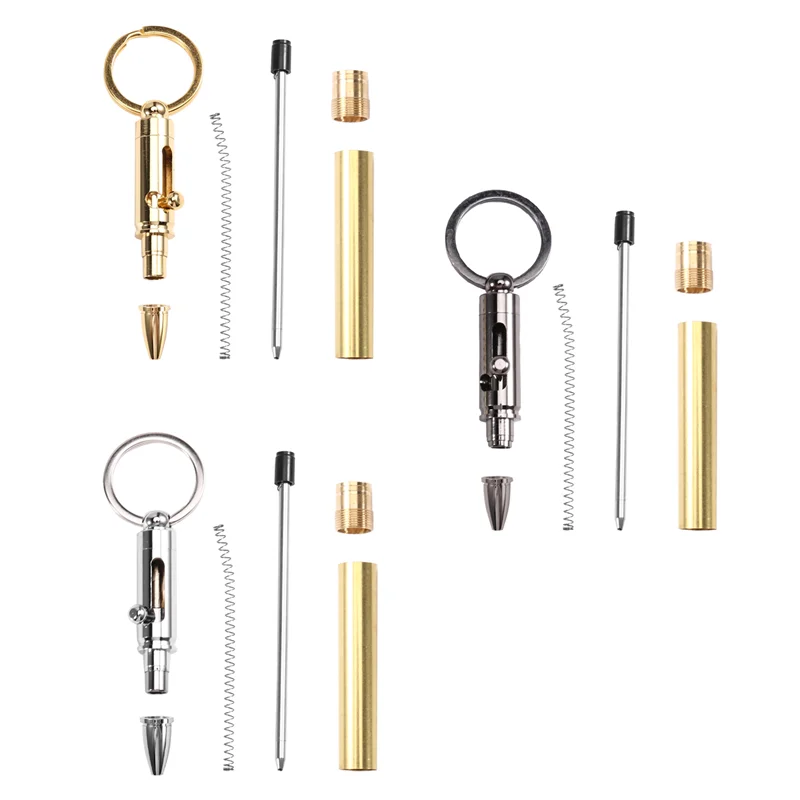 AWAH Wood Woodturning Ballpoint Kit Mini Bolt Pen/Keychain For Men Gift Turning Pen Kits