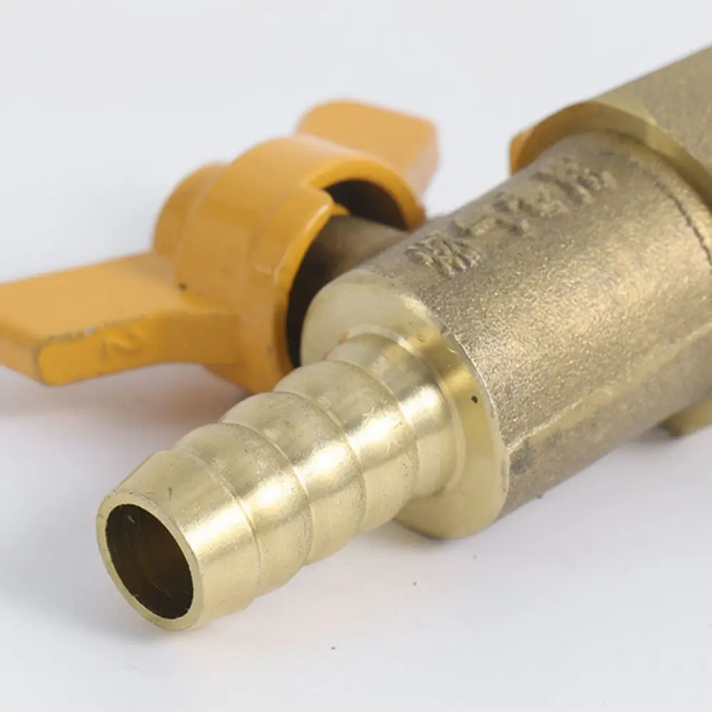 Reliable Brass Gas Ball Valve Kitchen Stove Pipe Connector Household Plumbing Flow Switch Safety Control Tool