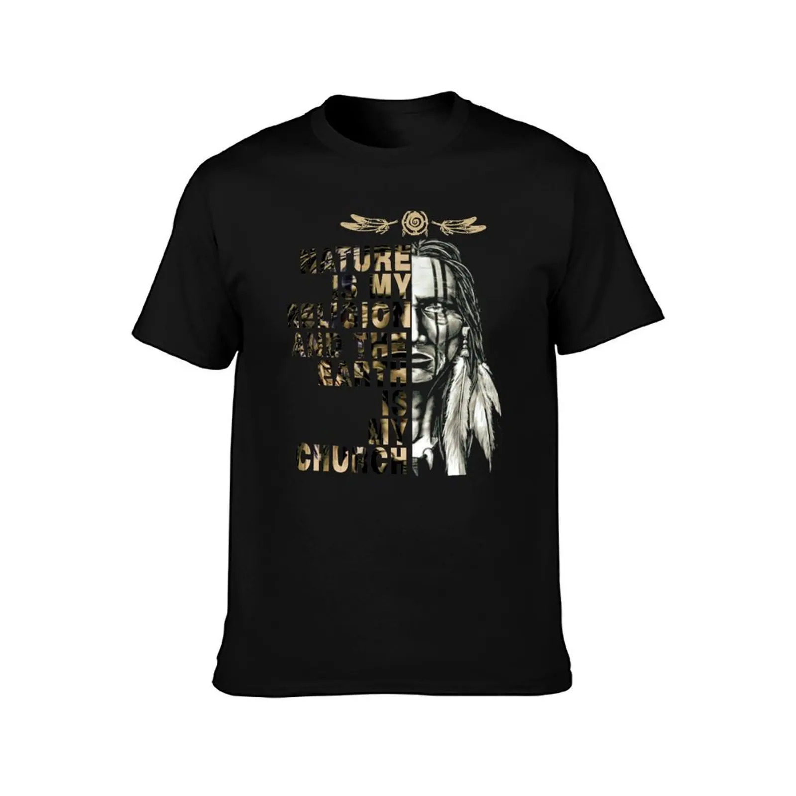 nature is my religion and the earth is my church T-Shirt Summer Casual Cotton Tee Oversized Streetwear Tops Unisex Men Women