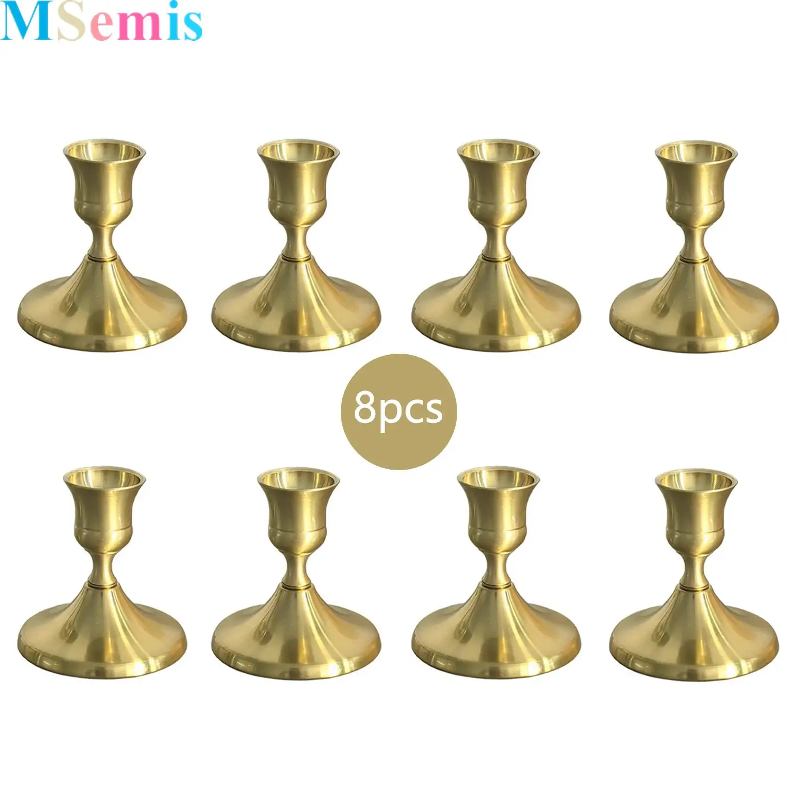 

Candle Holders Vintage Metal Candlestick Holders for Dinner Room Table Centerpiece Or Mantel Wedding Party Decor