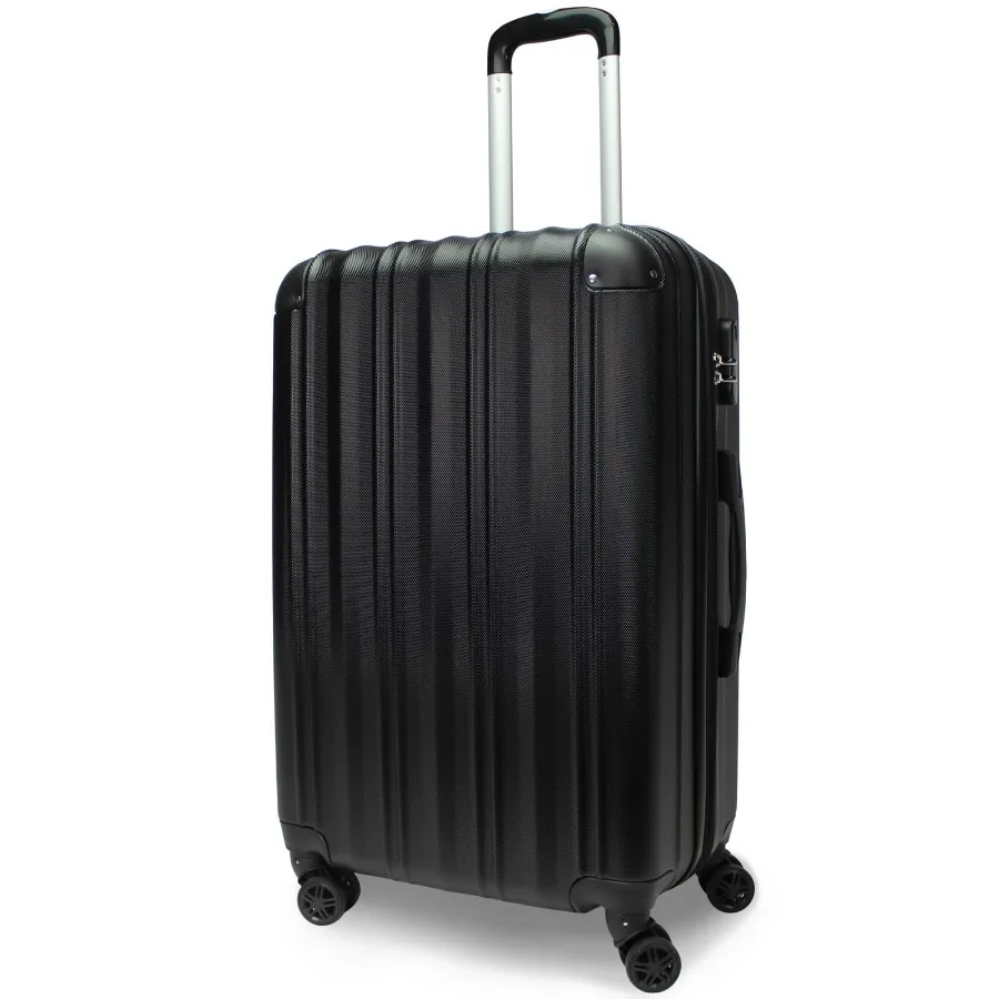 

Kemyer Quest 25-Inch Hardside Lightweight Expandable Spinner Suitcase Luggage - Black