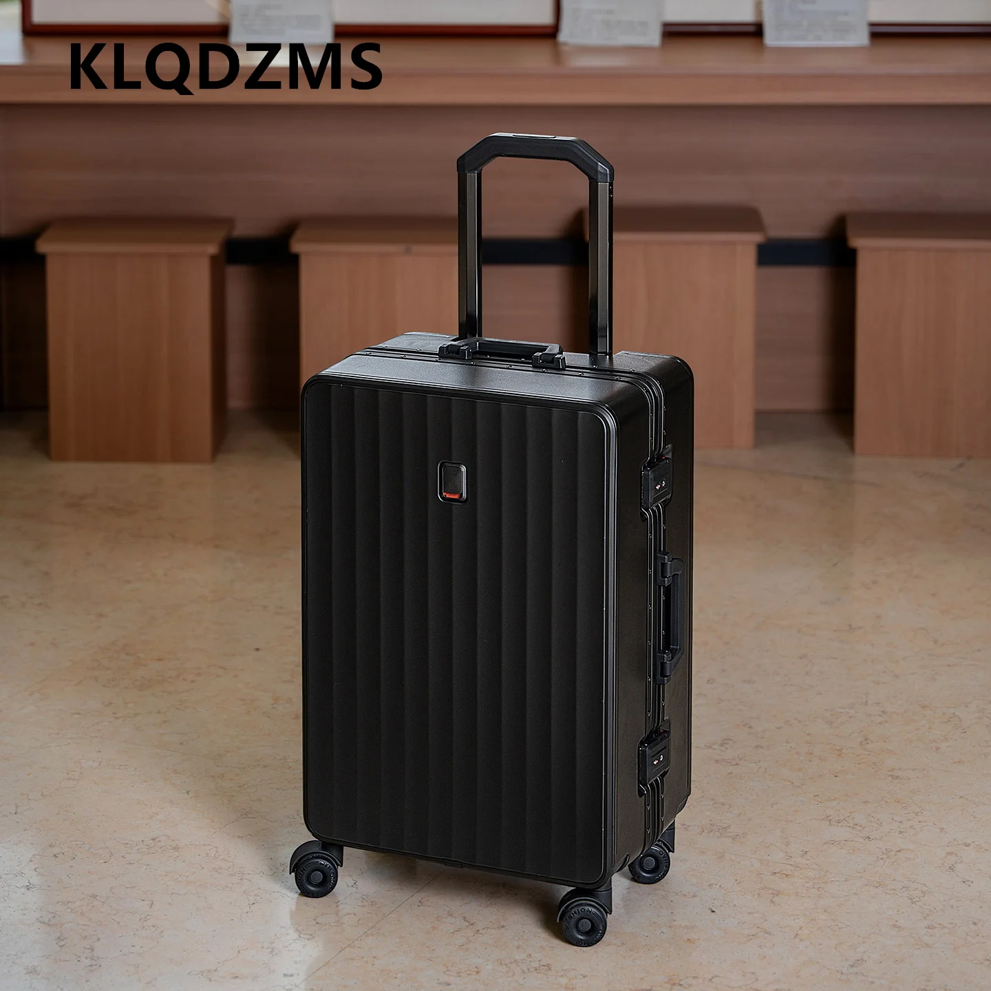 Fotografia 6: Mala com Rodas KLQDZMS, Resistente e Durável, Caixa de Embarque com Estrutura de Alumínio, Mala de Trolley ABS+PC, 20