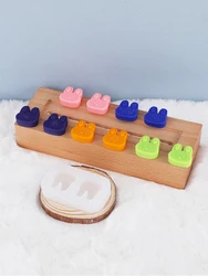 Cartoon Double Rabbit Mold Aromatherapy Candle Liquid Silicone Mold DIY Desktop Decoration Gypsum