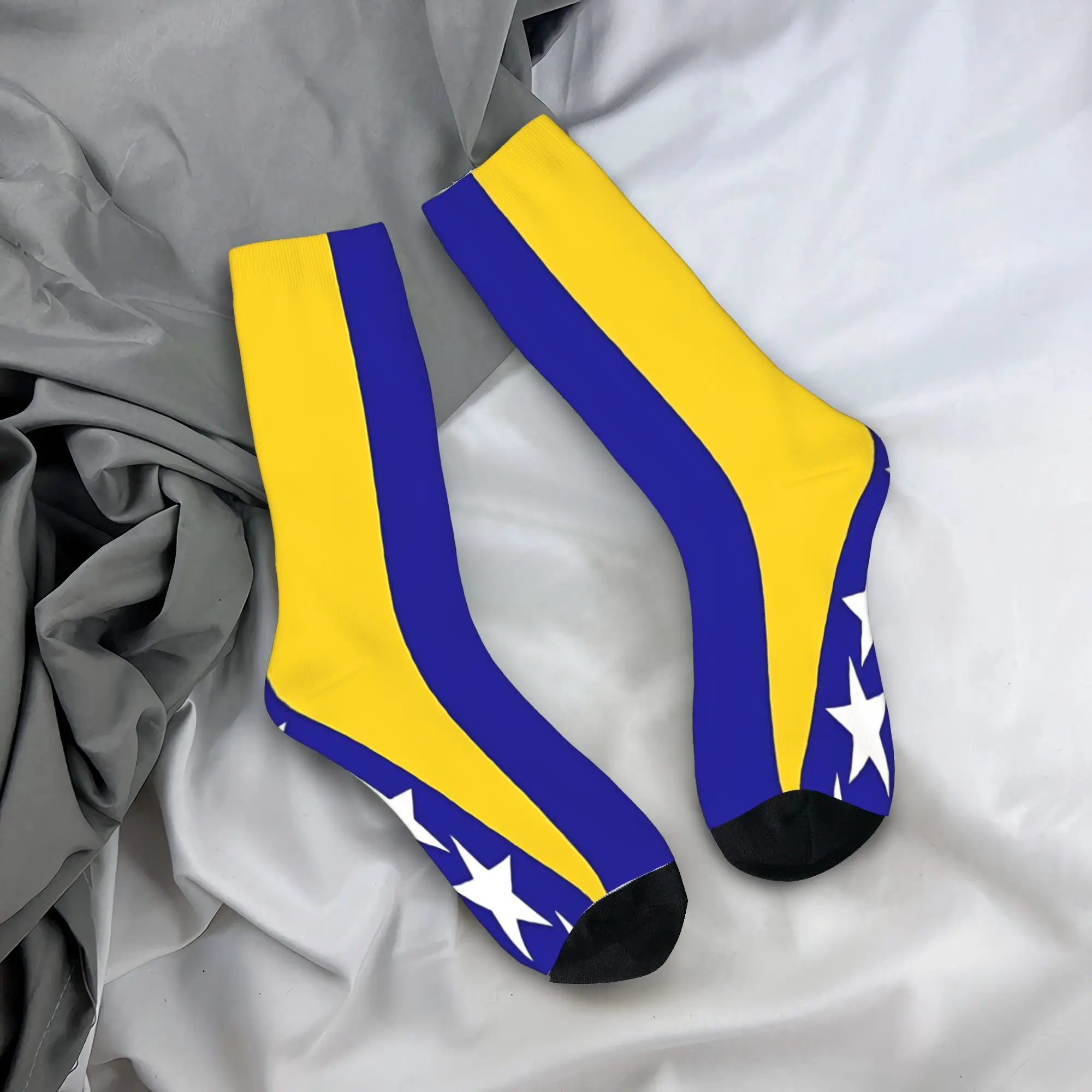 

Носки Flag Bosnia and Herzegovina для взрослых мужчин, мягкие, дышащие, милые носки, осенние носки для велоспорта с нескользящим дизайном, подарок