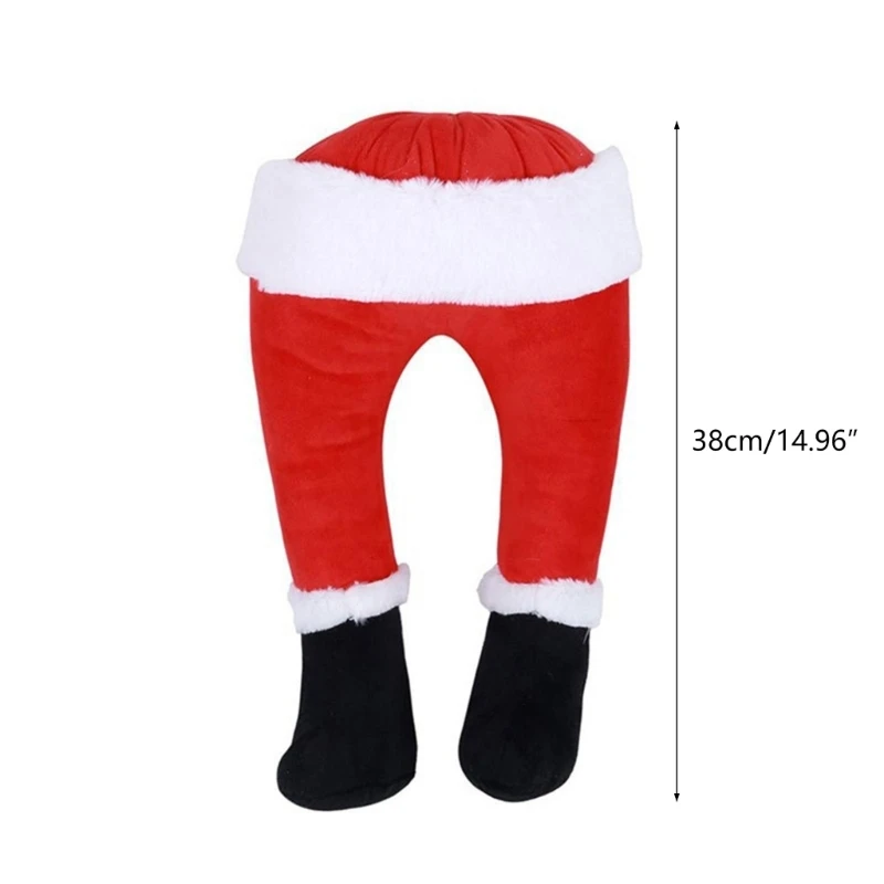 Christmas Tree Decoration Plush Door Decor Santa Elf Legs for Christmas Festive Dropship
