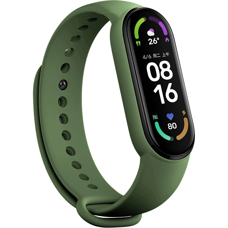 Watch Strap For Xiaomi Mi Band 7 Bracelet Smartwatch Silicone Wrist For Xiaomi Mi Band 4 5 6 7 NFC Correa Mi Band 6 5 4 3 Strap