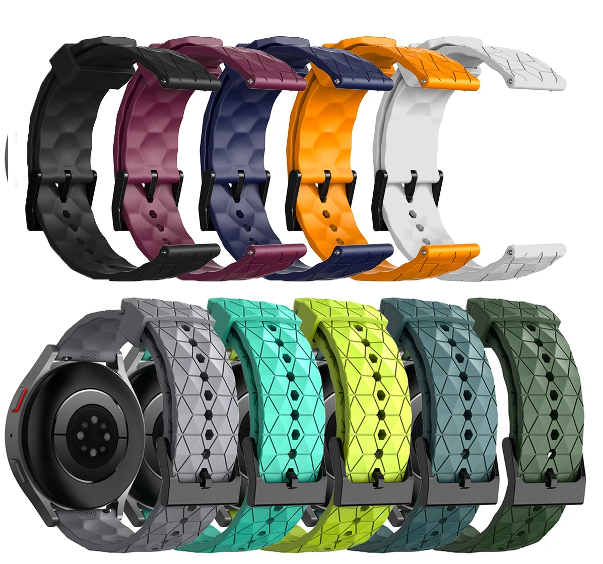 22mm Soft Silicone Watchband for Garmin7/6/5 Strap Replacement Wristband for Forerunner265 Sports Bracelet New SmartWatch Band image 2
