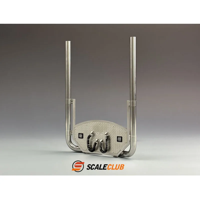 Chaminé de escape de simulação de metal em escala 1:14 para tamiya adequado para entusiastas de modelagem que gostam do estilo de caminhão euro para diy