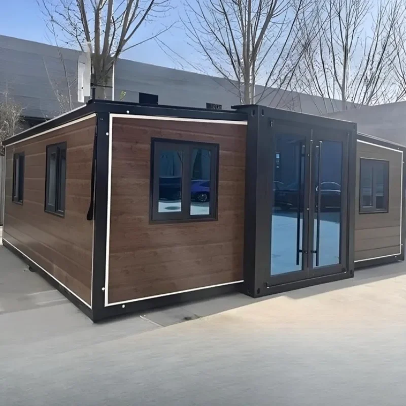 Customized Tiny Container Home 20ft Space Saving Furniture Loft Bed Minimalist Living Solar Tiny Home Prefab Container House Hot