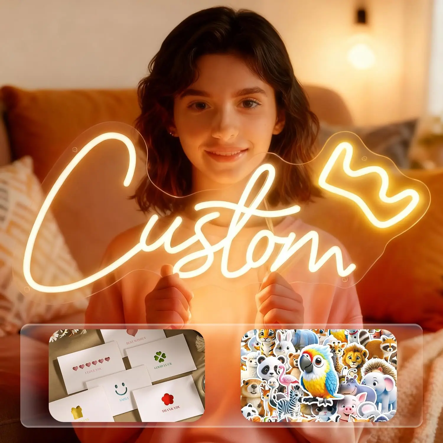 

Неоновая вывеска на заказ, персонализированные неоновые световые подарки, неоновая табличка с именем, настраиваемая для свадьбы, дня рождения, вечеринки, бара, бизнеса, от 10 до 55 дюймов