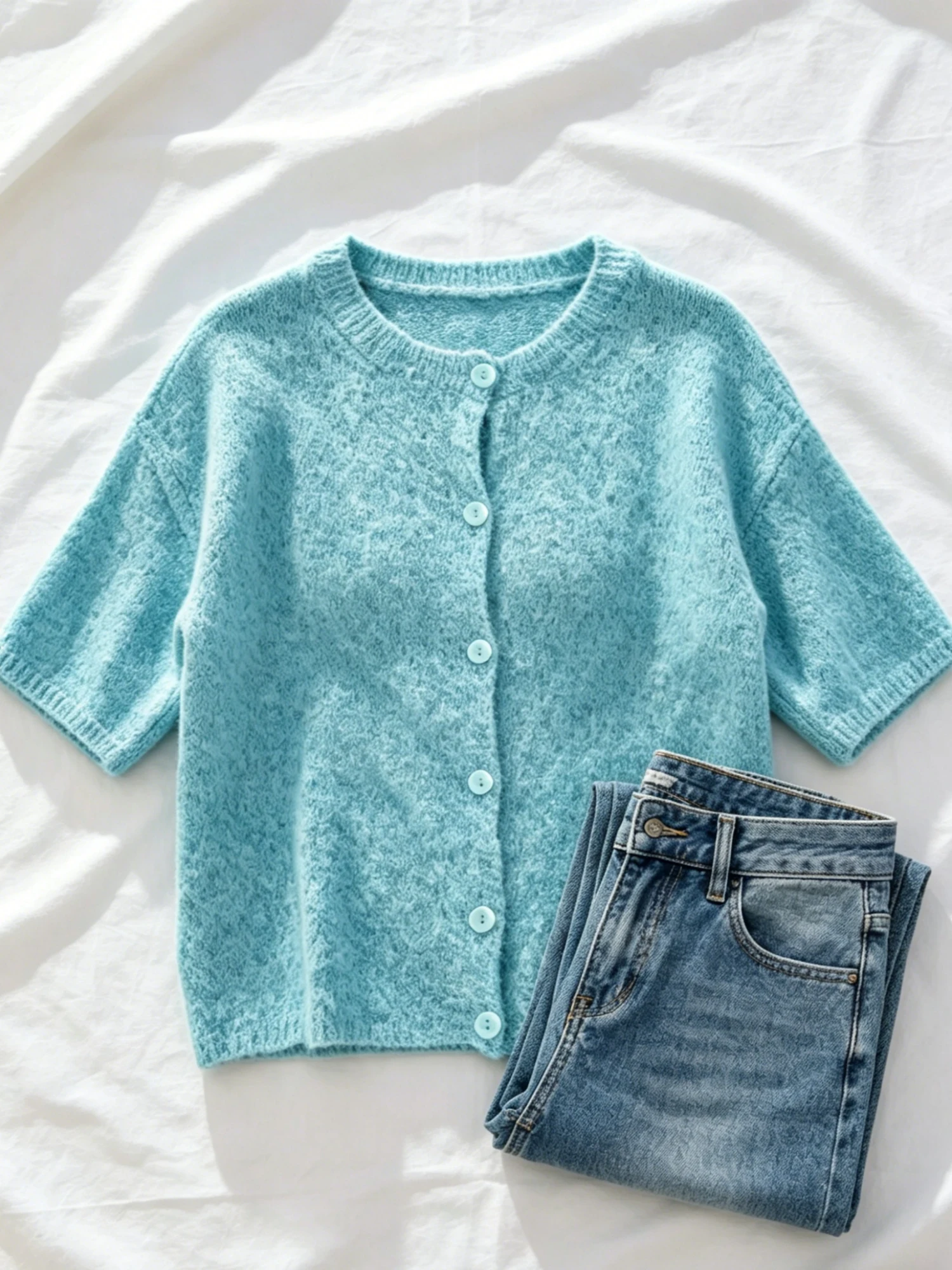 Cardigan Tricotat Plus Size Damă - usage example