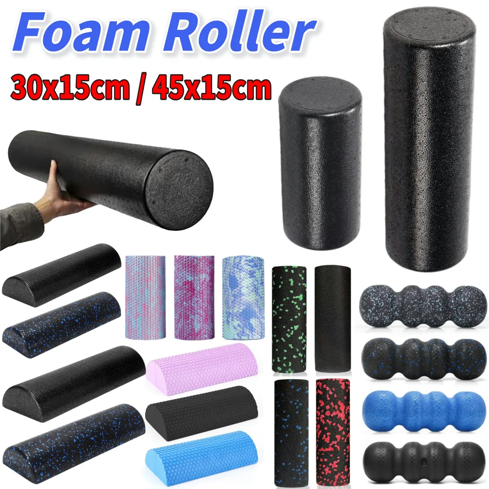 EPP Yoga Pilates Foam Roller 30/45cm Fitness Equipment Massage Roller Body Exercise Training Gym Back Roller for Women Men Gifts