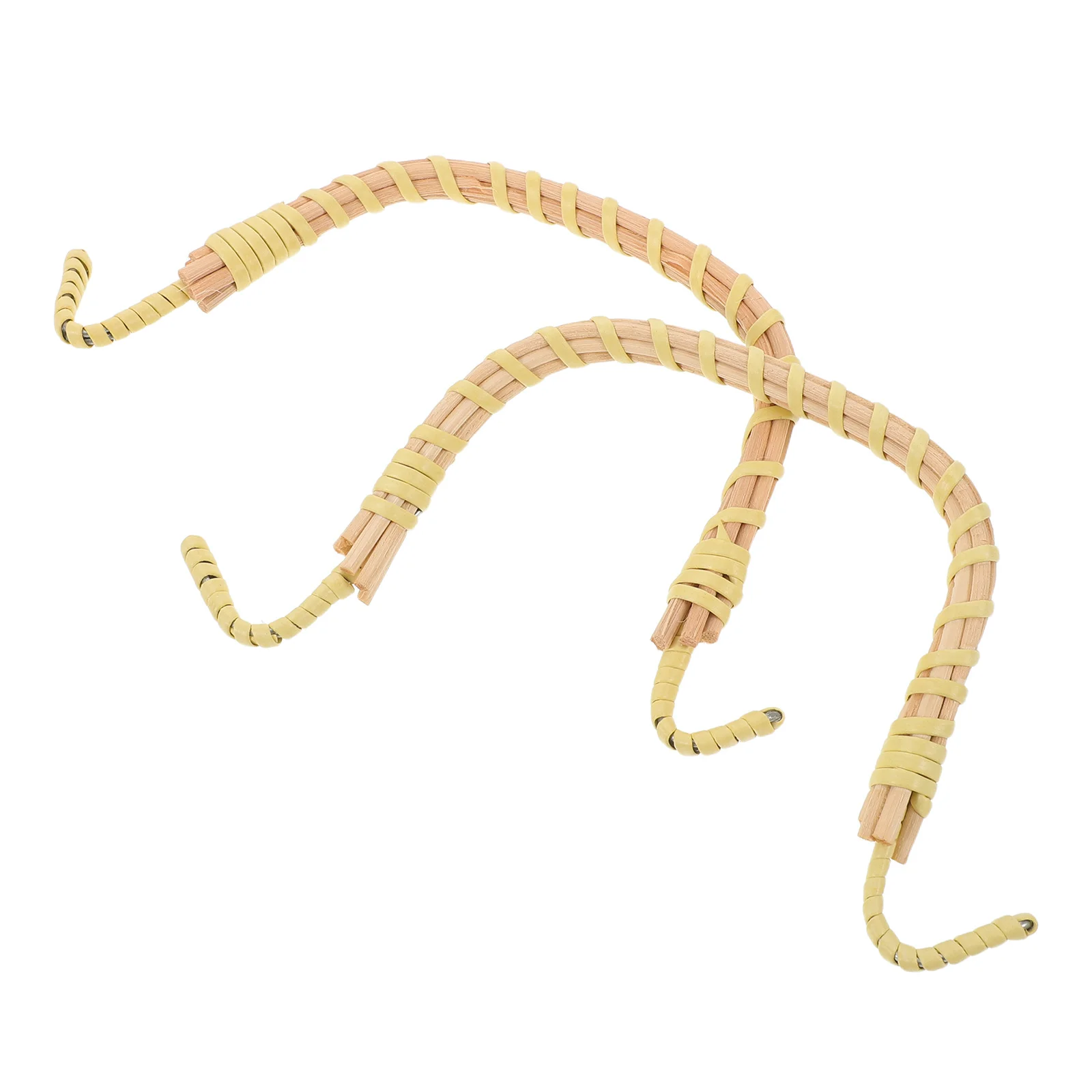 

2Pcs Bamboo Teapot Handle Handwoven Ergonomic Replacement for Ceramic Chinese Pottery Kettle Accessories