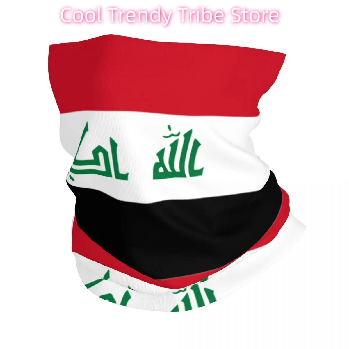 

Iraq Flag Bandana Neck Cover Printed Wrap Scarf Multi-use Face Mask Outdoor Sports for Men Women Adult Winter