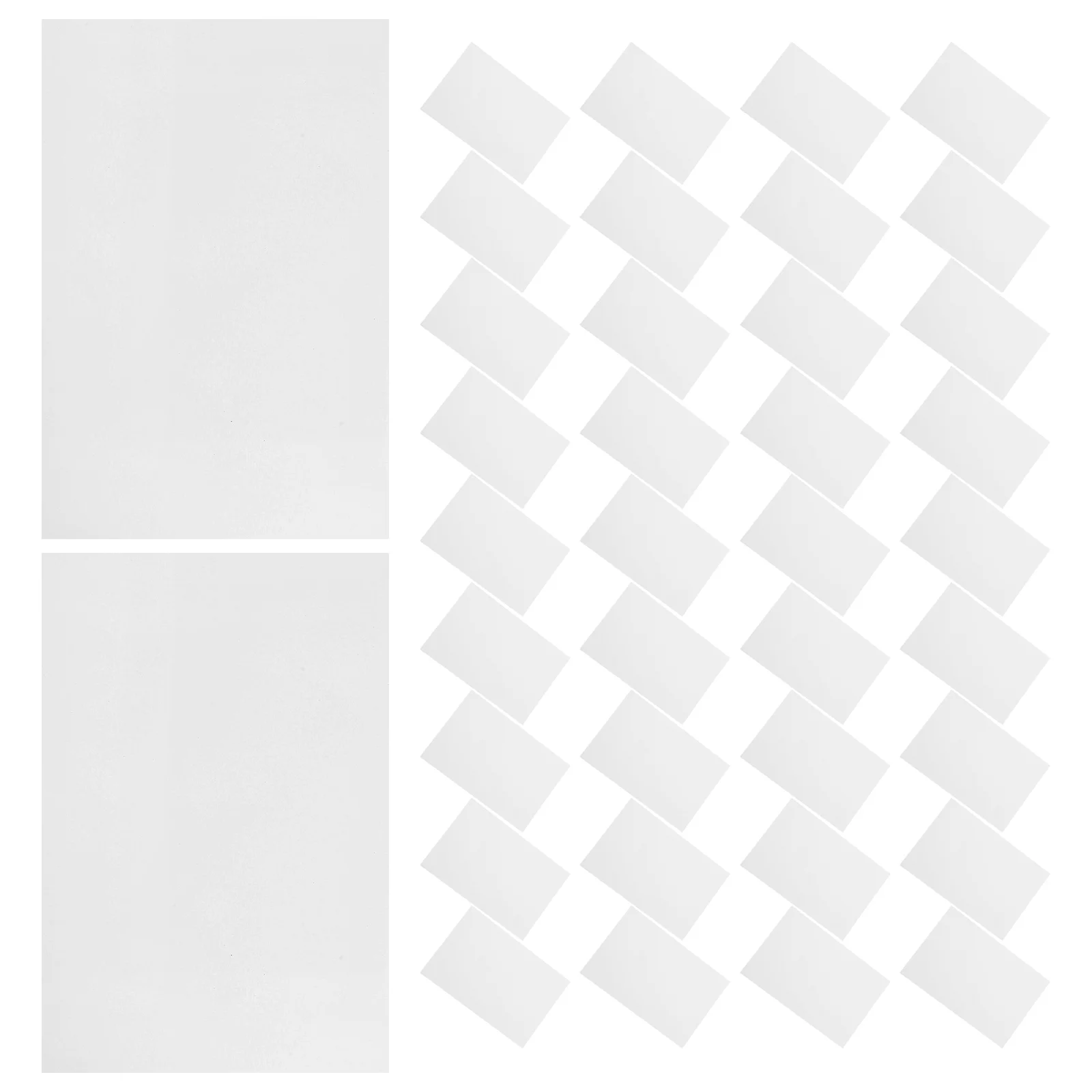 

75 Pcs Blank Card Book Marker Business Cards Ordinary Bookmarks to Decorate Paper