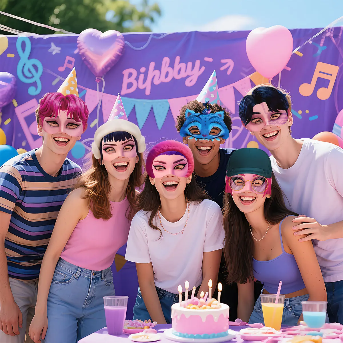 مجموعة أقنعة صياد الشيطان مكونة من 12 قطعة لحفلات الهالوين التنكرية، دعائم تصوير رائعة للفتيات، هدايا عيد ميلاد فريدة