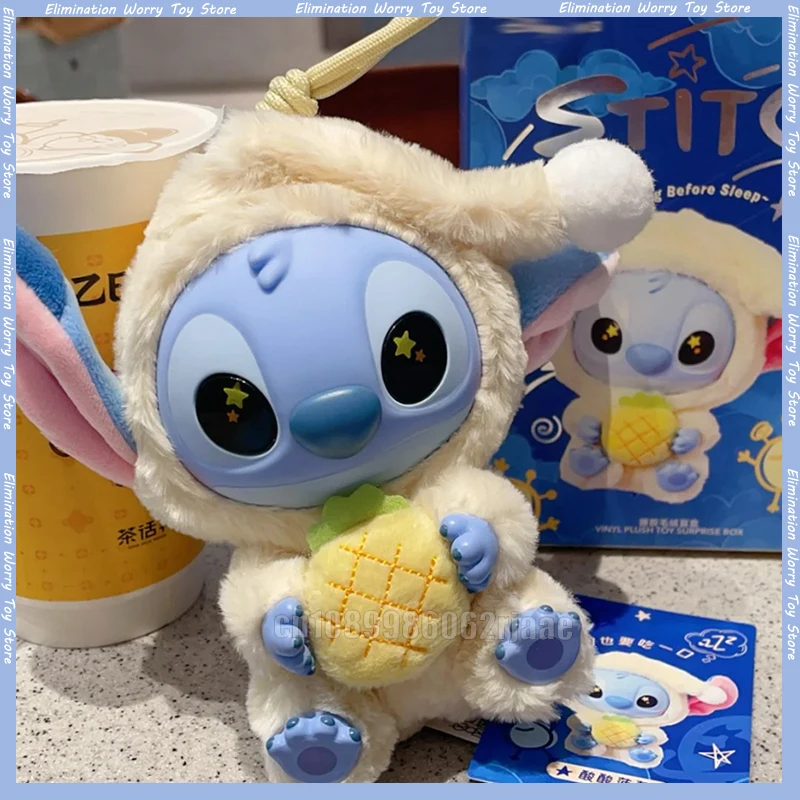 

HOT Stitch Vinyl Doll Eat Some Thing Before Sleep Series Vinyl Blind Box Bag Pendant Cute Doll Mystery Box Toy Adult Gift