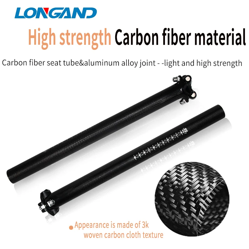 ماتي الأسود الكربون Seatpost 27.2/31.6 مللي متر الجبلية/الطريق مقعد الدراجة آخر 350/400 مللي متر طول مقعد دراجة أنبوب أجزاء