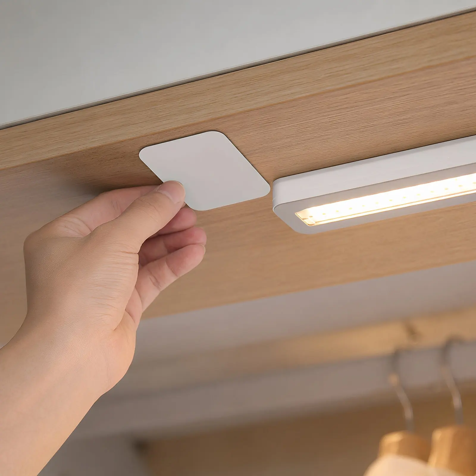 30Pcs Magnetic Mounting Plate Transparent Adhesive Iron Sheets for Cabinet Lights LED Under Cabinet Lighting Closet Wardrobe