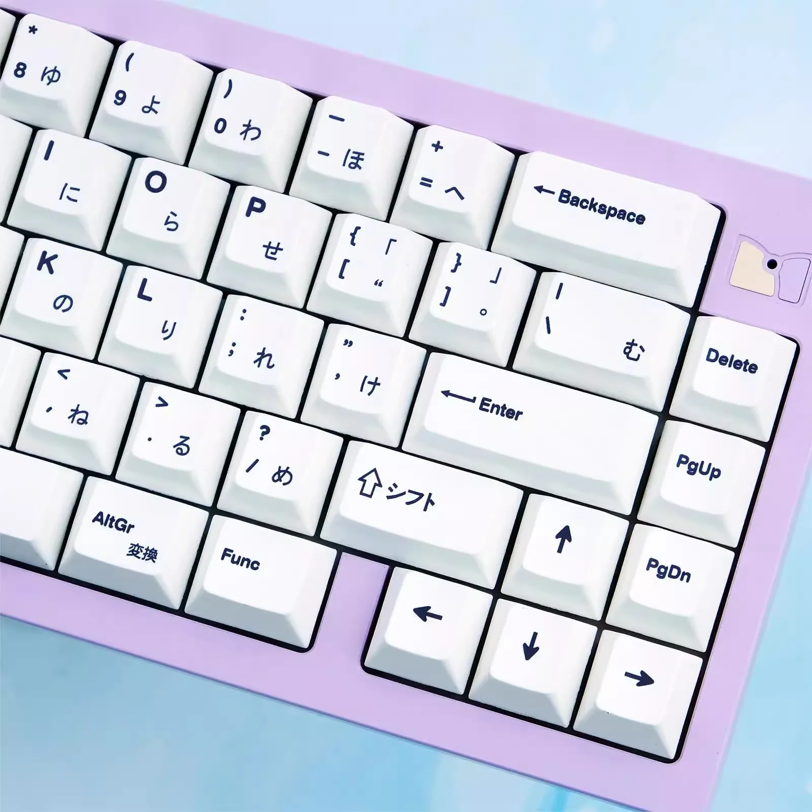 130 Keys/set GMK BOW Japanese Keycaps Simple White PBT Dye Sublimation Keycap Cherry Profile Lightproof Keycap For MX Switches