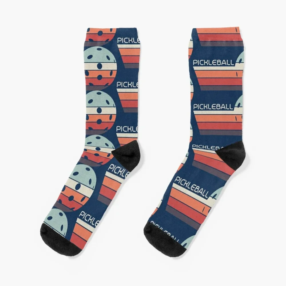 

Pickleball Vintage Distressed Retro Player Socks fashionable Men's cute crazy Boy Socks Women's