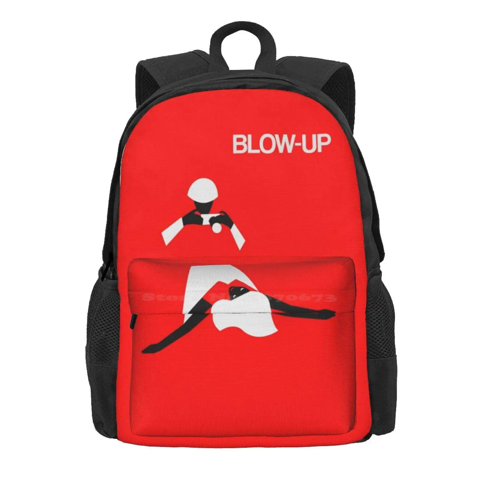 Copie De Blow Up Hot Sale Schoolbag Backpack Fashion Bags Blow Up Antonioni Cinema Movie Film Minimalist Love Story Fellini