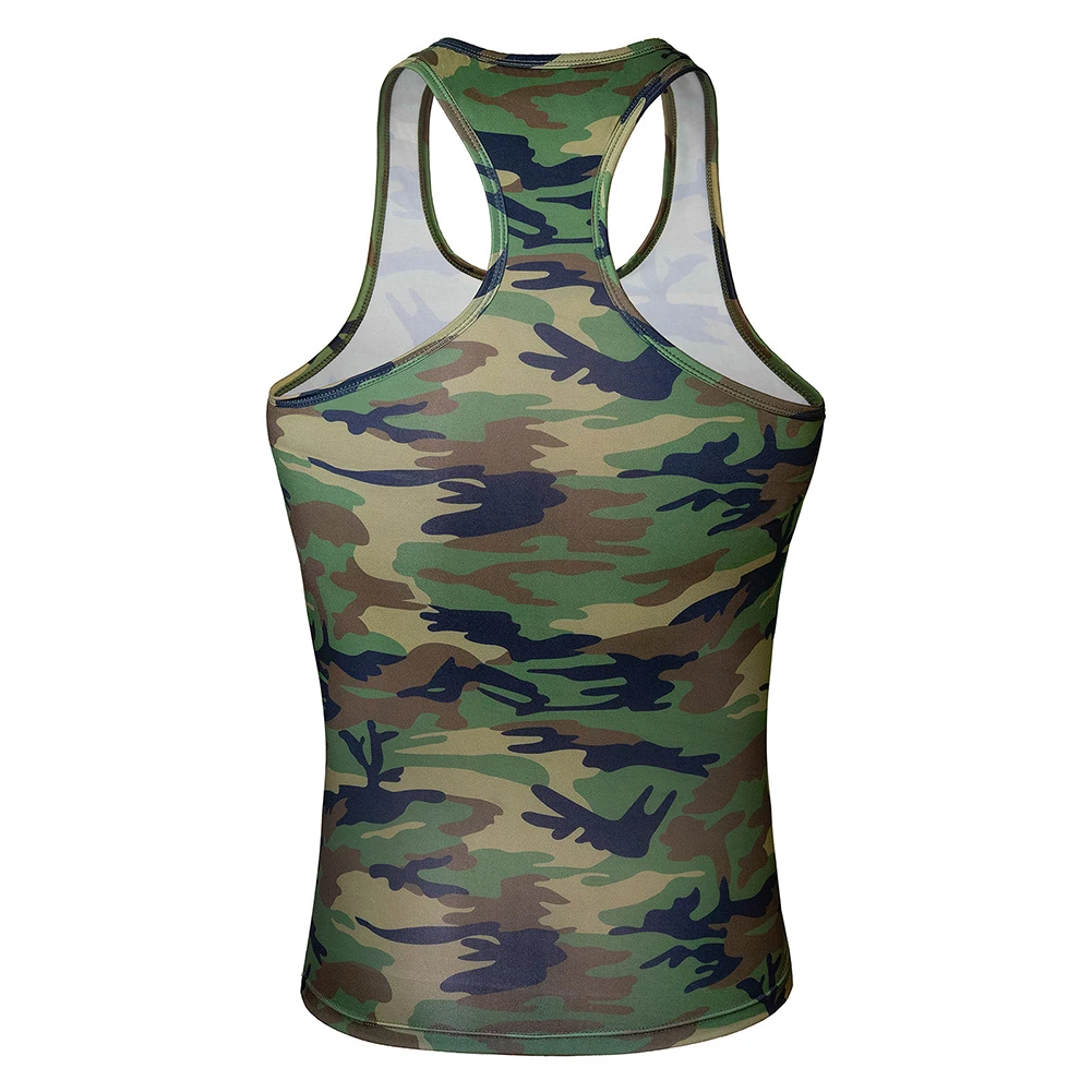 Mens Briefs Camo Print Men's Underwear for combo Set Includes Low Waist Boxer Trunks and Matching Vest in Four Sizes