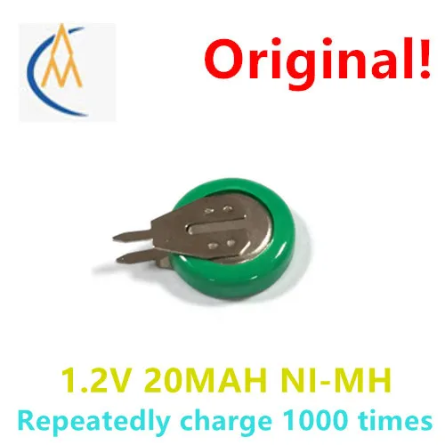 20h Ni MH solder pin battery manufacturer 20mah 1.2V Ni MH battery solder pin processing toy LED circuit board