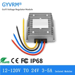 DC DC modulo di alimentazione isolato 120V 108V 96V 84V 72V 60V 48V 36V 24V 12V a 24V 2A 3A 4A 5A convertitore di tensione isolato DCDC