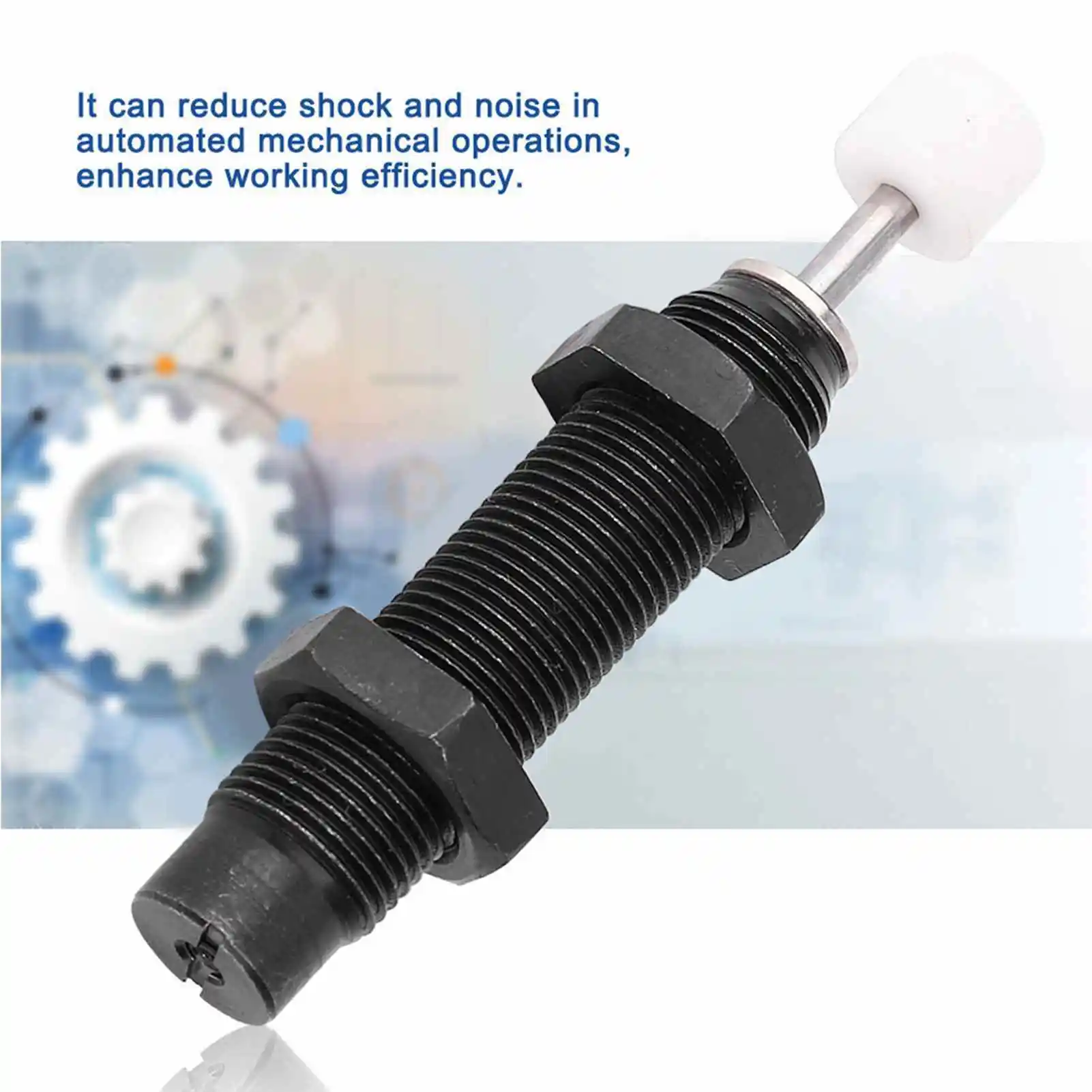 Oil Pressure Shock Absorber Metal 17640Nm M12x10mm Stroke Hydraulic Oil Pressure Shock Absorber for Pneumatic Air Cylinder