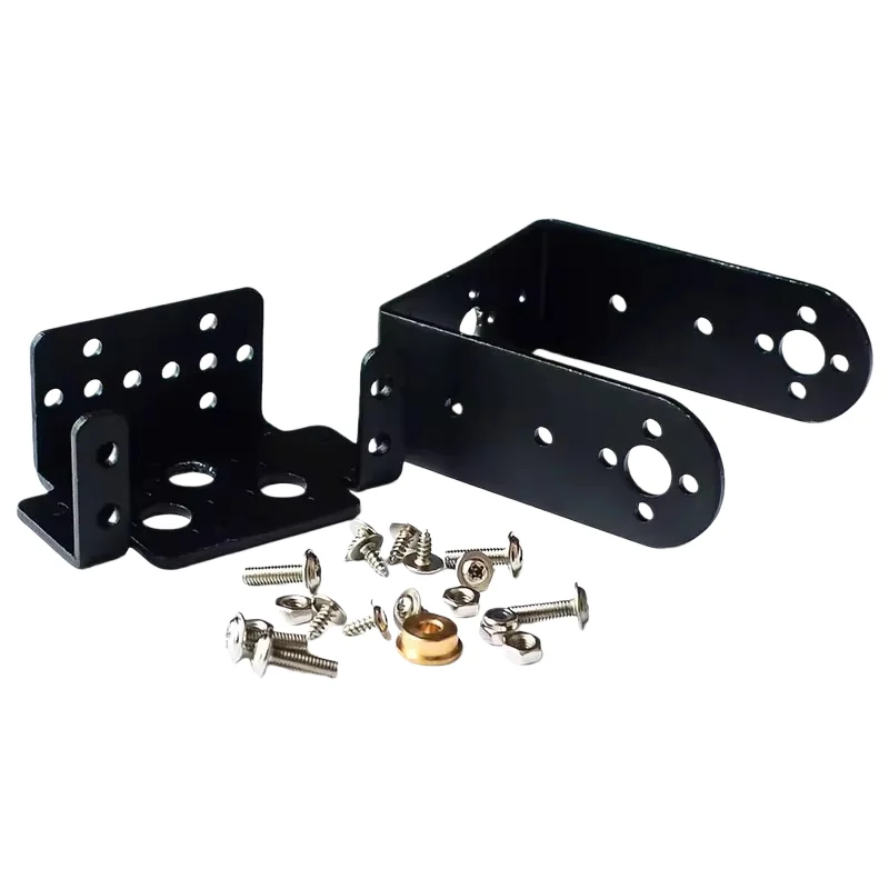 MG995 996 servo gimbal bracket, two degrees of freedom robotic arm accessory, servo bracket set Servo Pan-Tilt Mount for MG995