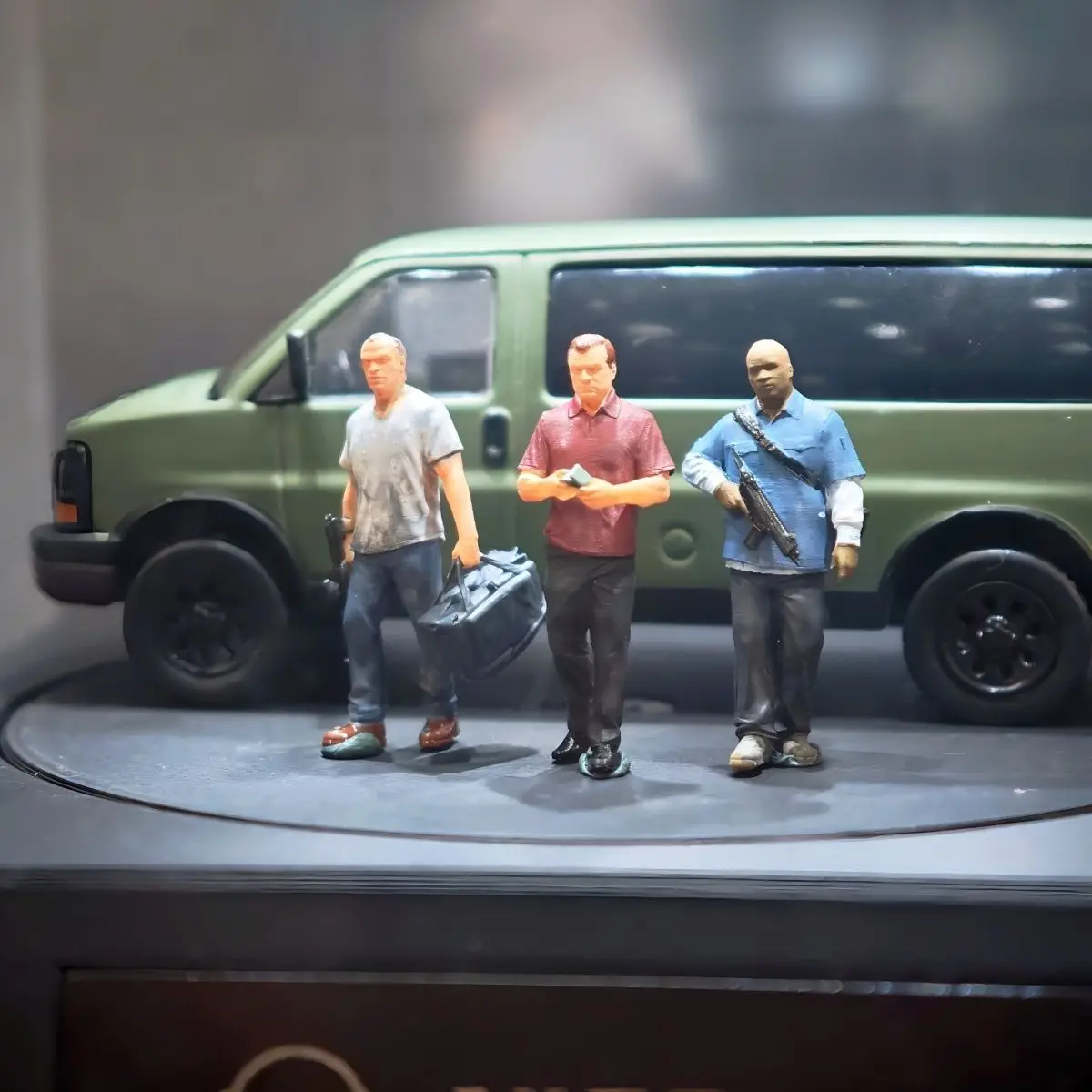 

1/64 модель из смолы, миниатюрная модель автомобиля GTA, фигурки кукол, диорама