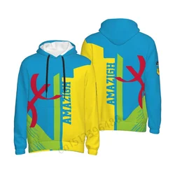 Amazigh Berber Flag 3D Printing Hoodies For Men Women Fashion Fitness Hooded Sweatshirts Unisex Harajuku Pullovers Tops