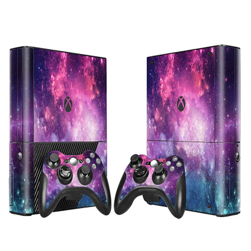 Red skull  Hot Protective Vinyl Skin Sticker Decal Cover For Xbox 360 E Console Skins Wrap Sticker