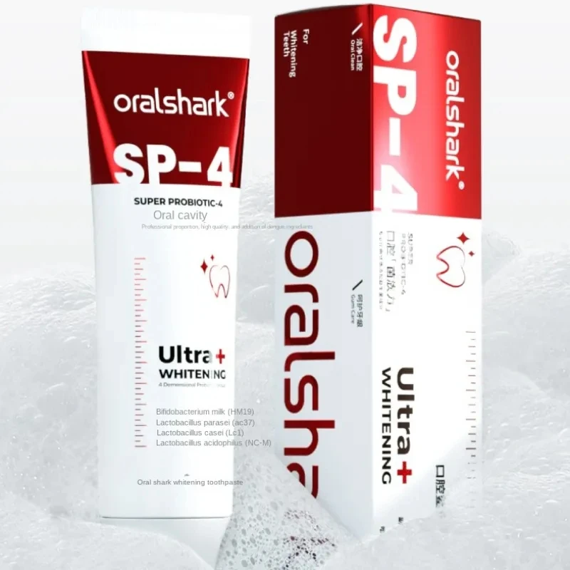 Oralshark-pasta de dientes SP4 Original, blanqueadora, corrección dental, elimina las manchas de té, refresca el aliento, 20/120g