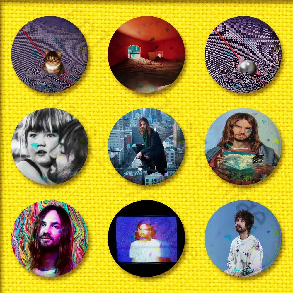 

T-Tame I-Impala Deadbeat Currents Cat Badge For 32mm 25mm 44mm 75mm 58mm Round Pin Brooch Insignia Cover Souvenir