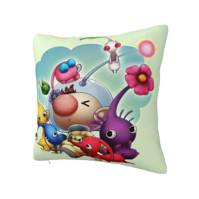 Pikmins Captain Olimer Cushion Cover 40x40 Decoration Printing Video Games Throw Pillow Case for Living Room Double-sided