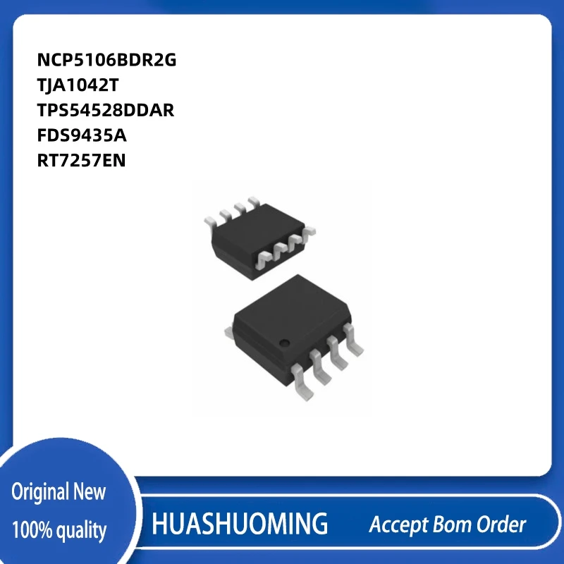 10 Pçs/lote NCP5106BDR2G NCP5106 TJA1042T TJA1042 TPS54528DDAR TPS54528 FDS9435A 9435A RT7257EN SOP8
