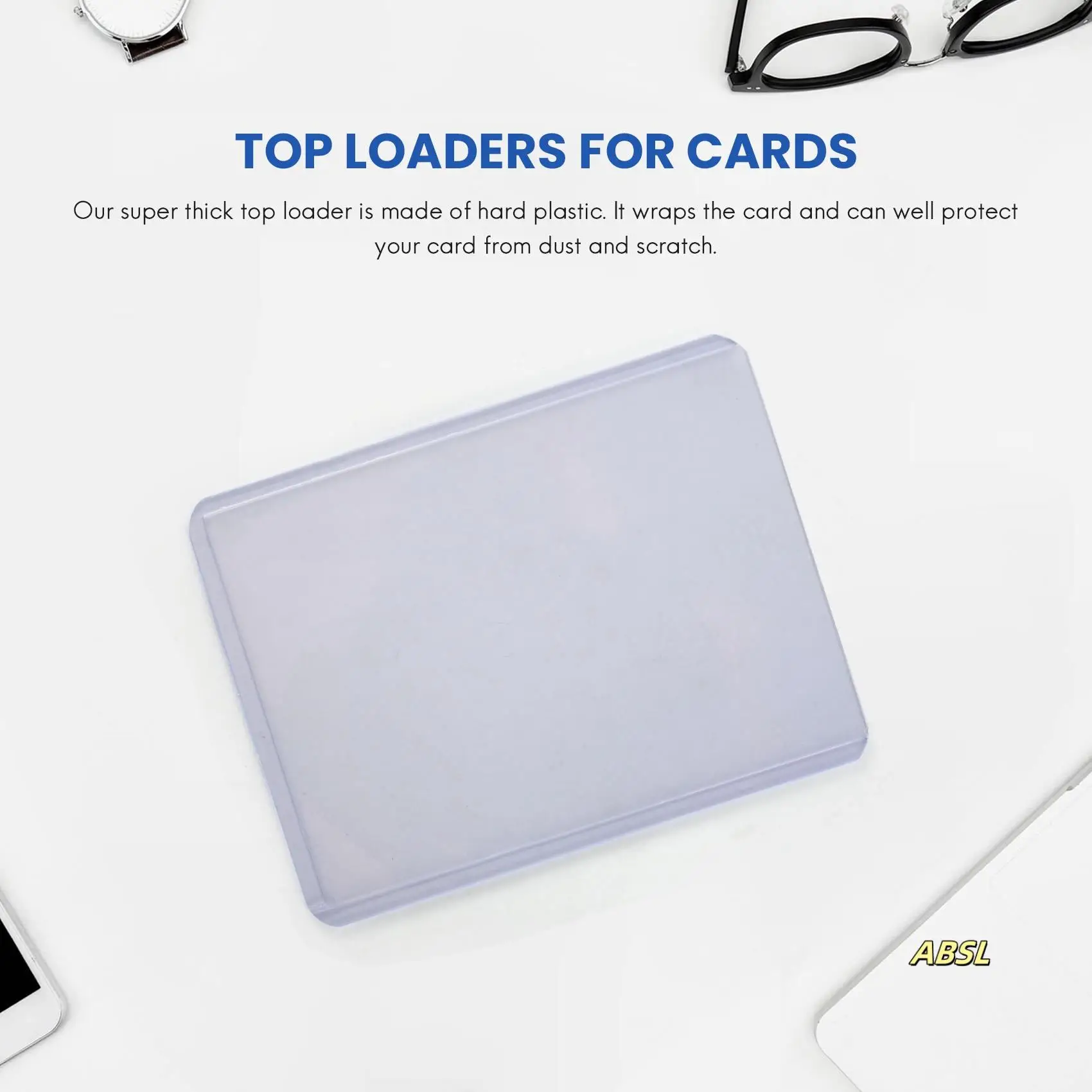 

Holder Toploaders And Clear Sleeves For Collectible Trading Basketball Sports Cards 35PT Rigid Plastic