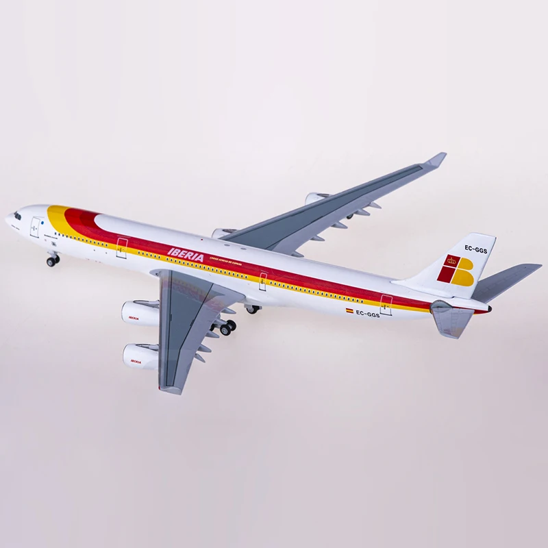 1:400 Scale AC411160 Iberia A340 A340-300 EC-GGS Alloy Aircraft Model Adult Fans Collectible Souvenir