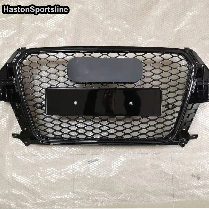 Q3 Front Sport Honeycomb Hood Grill for Audi Q3 SQ3 Sline 2013-2015 Car Styling Accessories