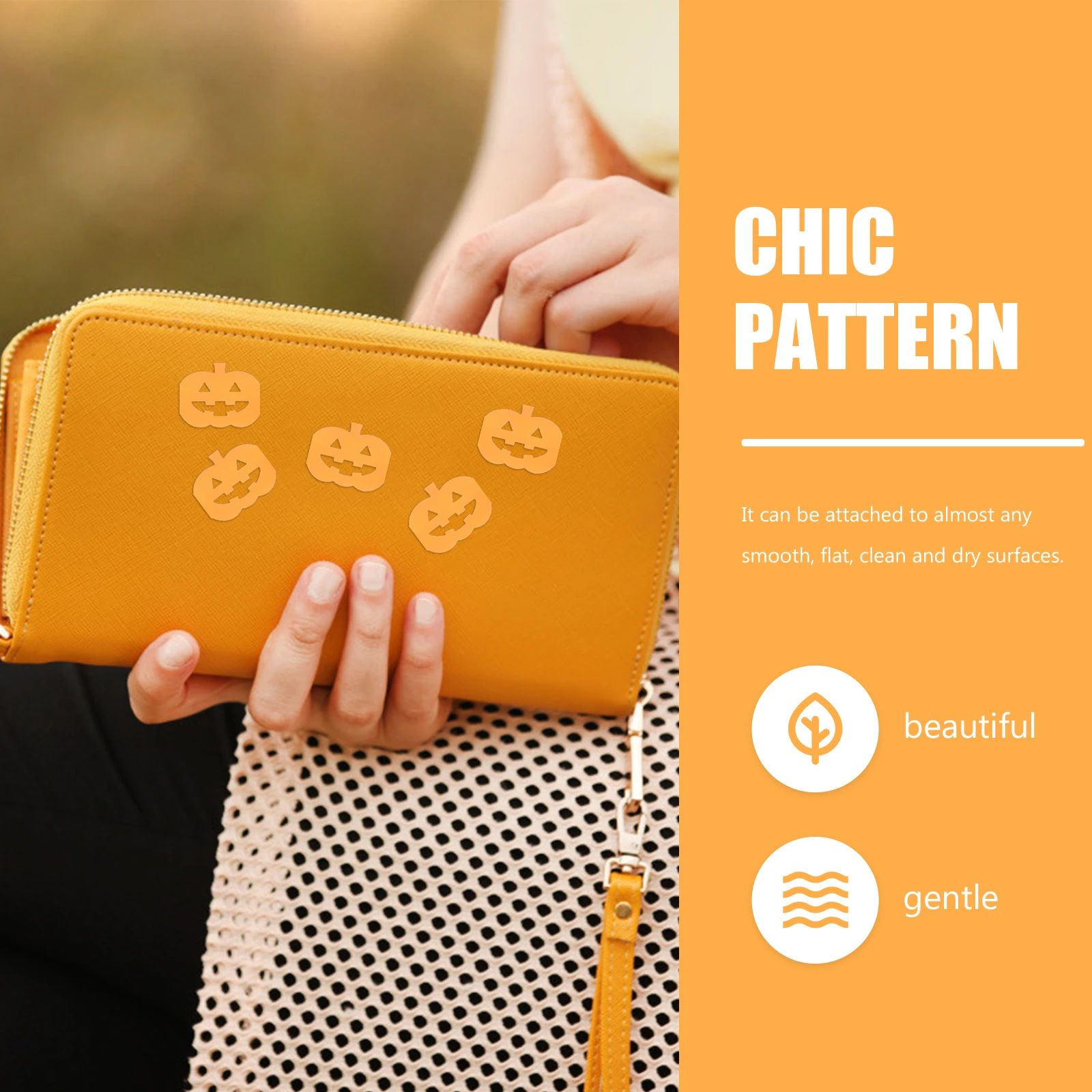 

2 Rolls Pumpkin Halloween Tape Decorative Crafting Tape for Holiday Gift Wrapping Halloween Supplies Tapes Tapes