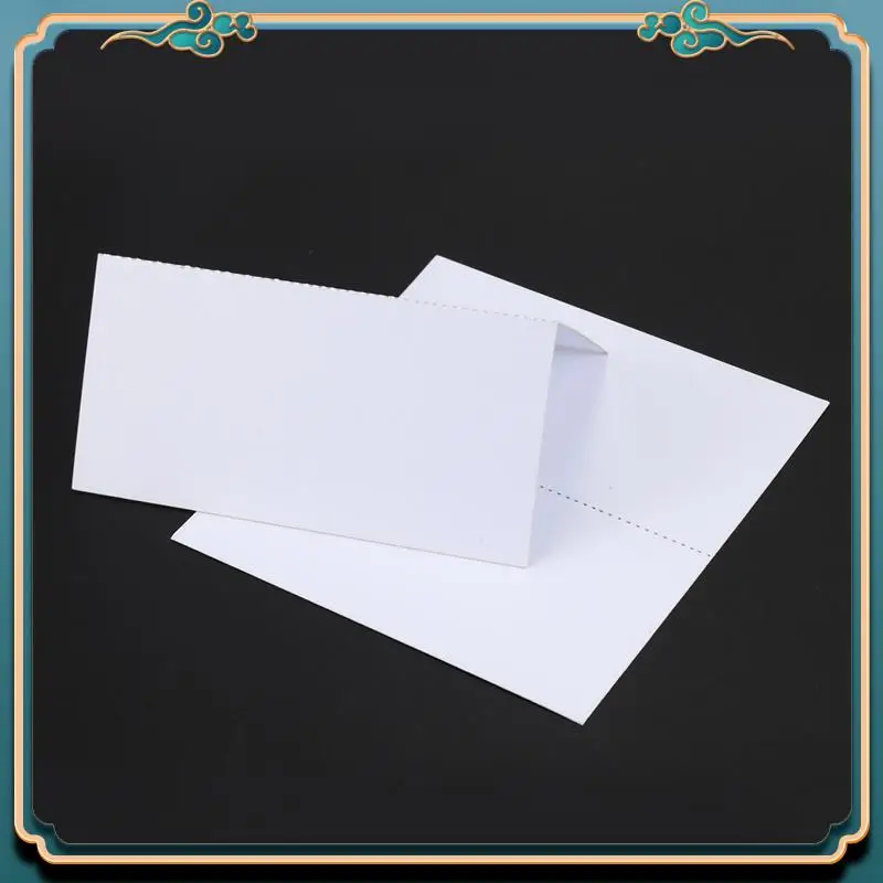 ABJG-400 بطاقات مكان اسم الطاولة الفارغة، العديد من الألوان - أبيض، الحفلات، الزفاف