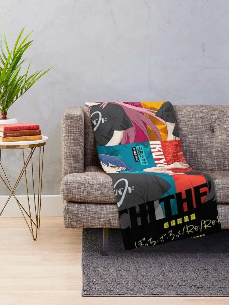 BOCCHI THE ROCK! - Kessoku Band Throw Blanket funny gift Sofas Polar Blankets