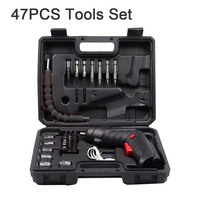 47PCS 3.6v Tools Set Household Maintenance Repair Rechargeable Lithium Battery Household Electric Drill Cordless Screwdriver