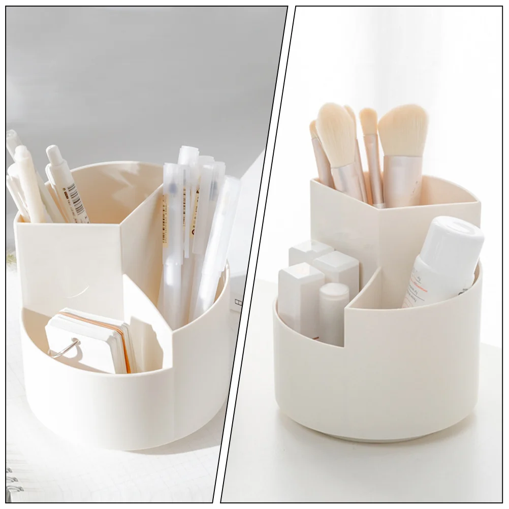 

Desktop Pen Holder Rotatable Stationery Organizer Multi Grid Storage Box For Pencils Brushes Makeup Glasses Vanity
