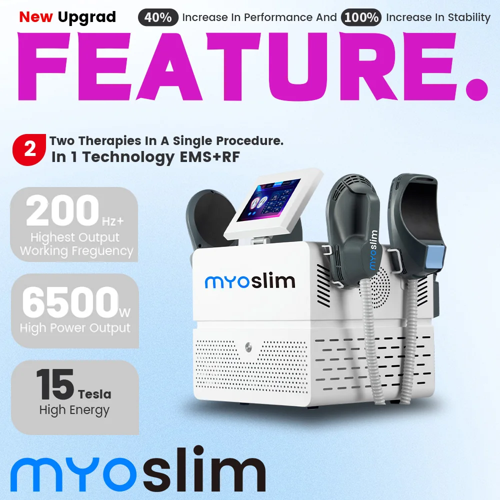

MYOslim Neo EMS машина RF скульптура 6500 Вт HIEMT стимулятор мышц подтяжка ягодиц коррекция фигуры массажное оборудование для фитнес-центру