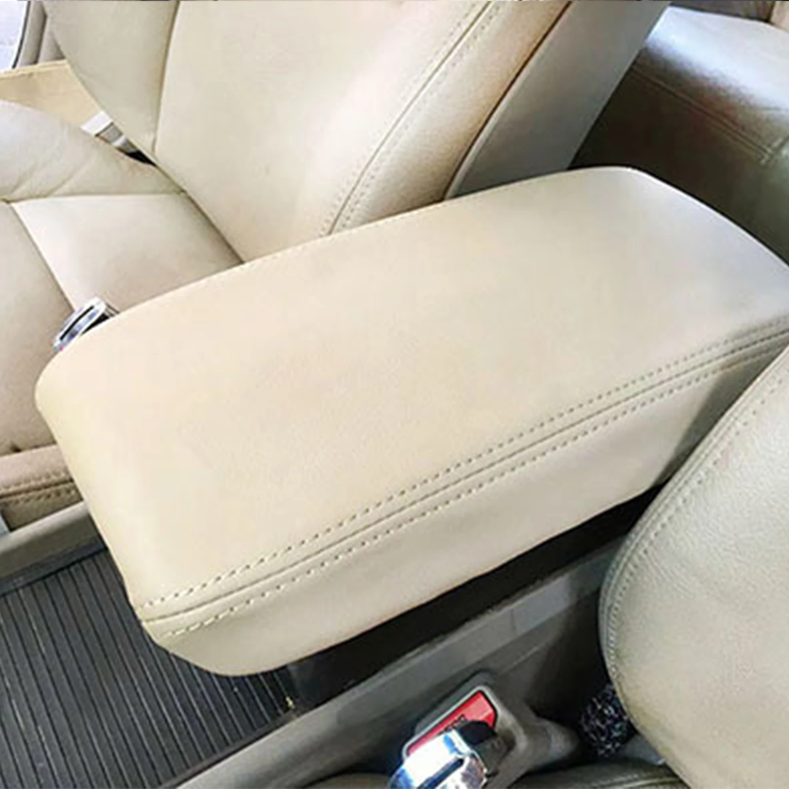 Custom Fit Car Armrest Cover Suede Leather For Honda Civic 8th Gen Sedan 2006 2007 2008-2011 Center Console Protector Case view 4