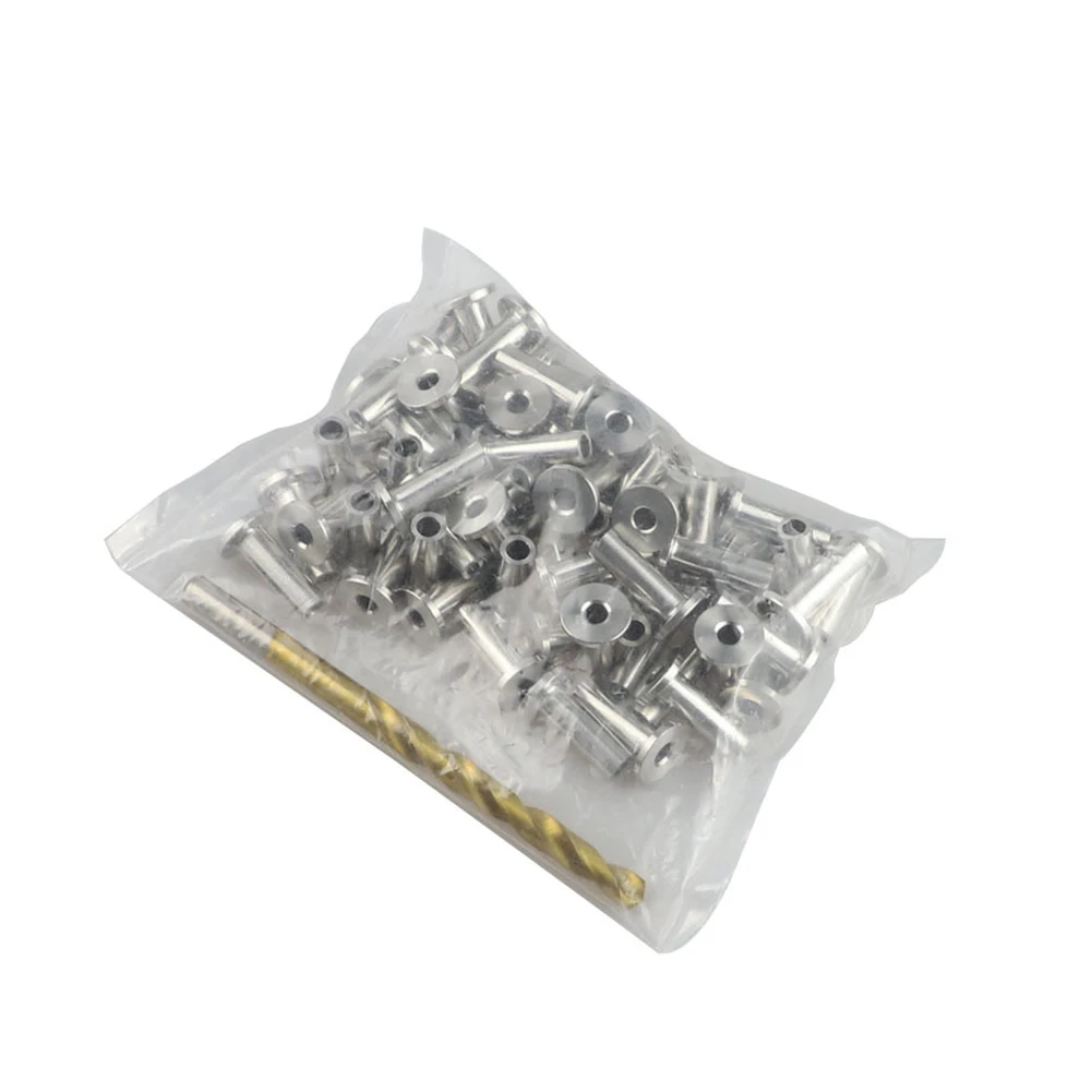 

Anti-rust Wire Rope Sleeve Stainless Steel Cover Drill Bit Included 1 8 Inch Cable Accessories Electrolytic Polishing