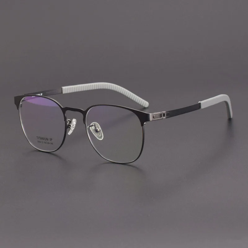 High-quality Pure Titanium Retro Oval Frame Pure Titanium Frame Art Small Fresh Pure Titanium Myopia Glasses for Men and Women.